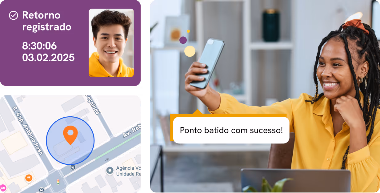 Modelo presencial com validacao de ponto.
